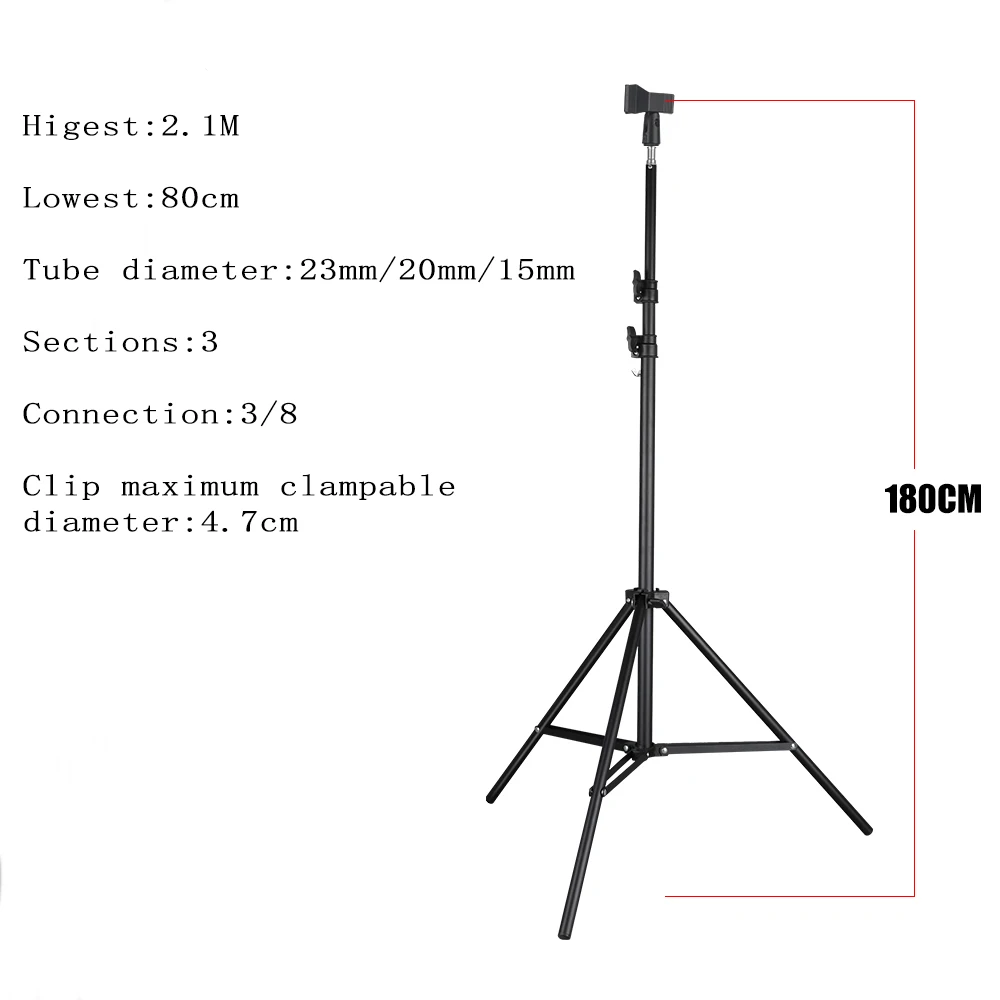 2M multifunction microphone mobile phone floor tripod stand for live selfie