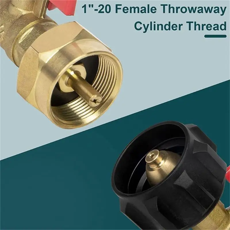 F92F نفخ زجاجة بروبان فعالة مع محول بروبان محول دائم مثالي للشواء والتخييم