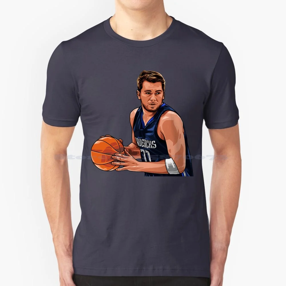 Luka Doncic 77 T Shirt 100% Cotton Tee Luka Doncic Illustration Luka Doncic Art Luka Don?I? Luka Doncic Wallpaper