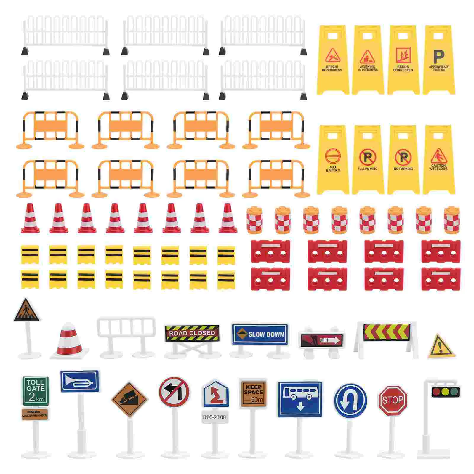 

Simulation Traffic Sign Toy 12pcs Safe Roadblock Signs for Kids Toddler Educational Plaything Ideal Parent Child