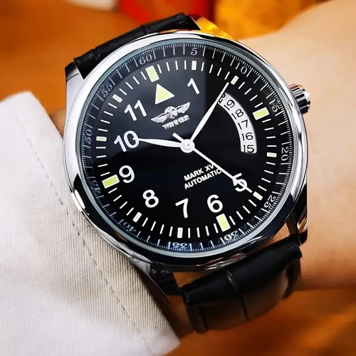 Imagen 1 del producto Reloj automático para hombre con esfera digital de alta apariencia - Reloj de moda individual para hombre simple de negocios de alto valor - Regalo de cumpleaños de decoración diaria de moda de fiesta, regalo para él, No requiere batería