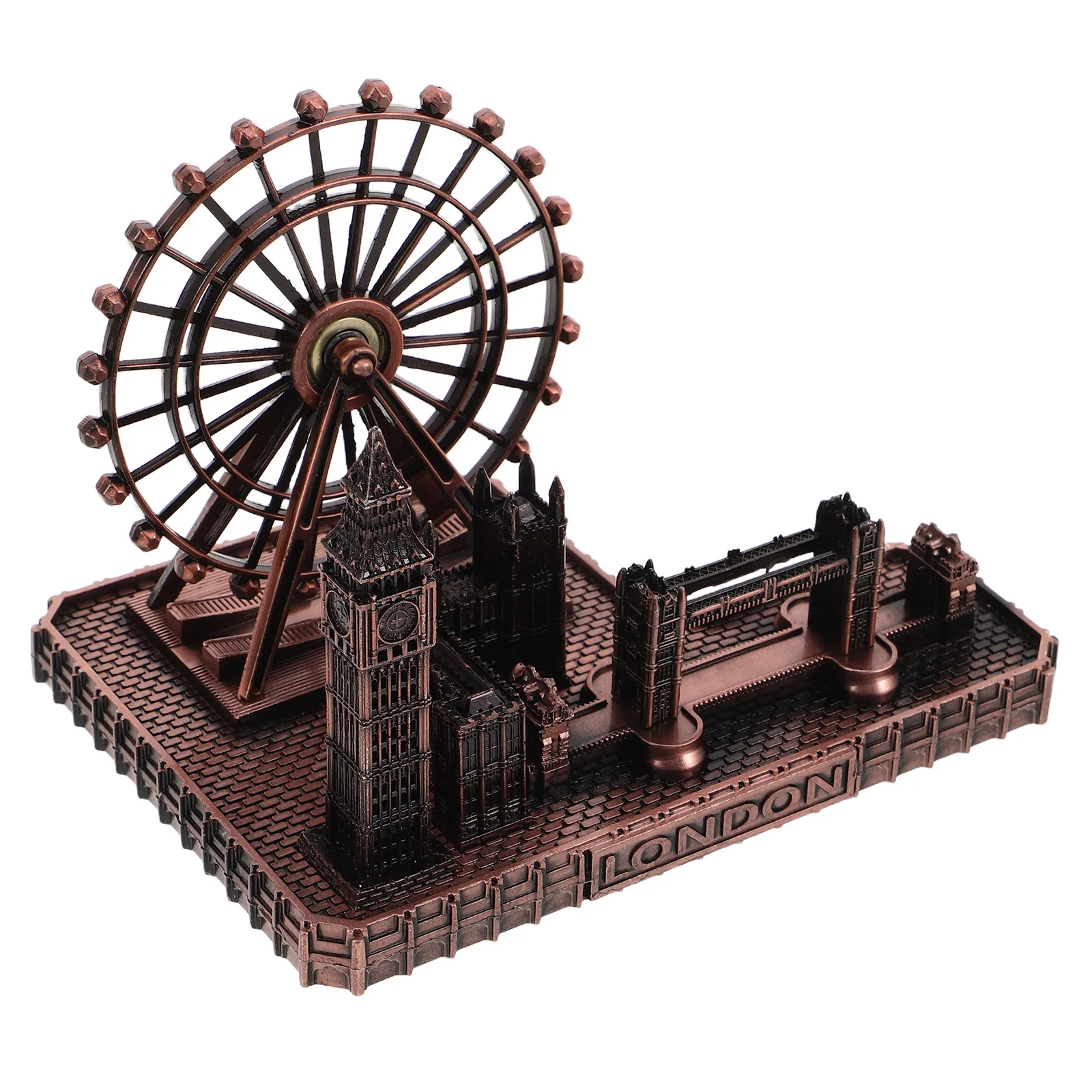

Metal London Tower Bridge Sculpture Vintage Big Souvenir Desktop Home Office Decoration British Decor Big Souvenir