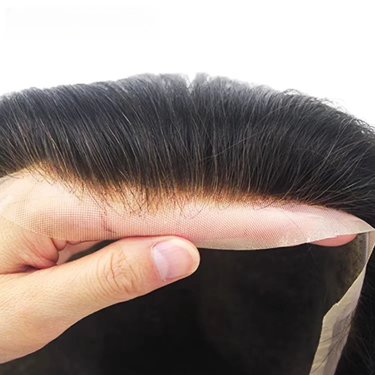 الجملة غرامة ملحومة قاعدة أحادية الشعر التصحيح نظام الشعر رجل الباروكات الشعر المستعار #6