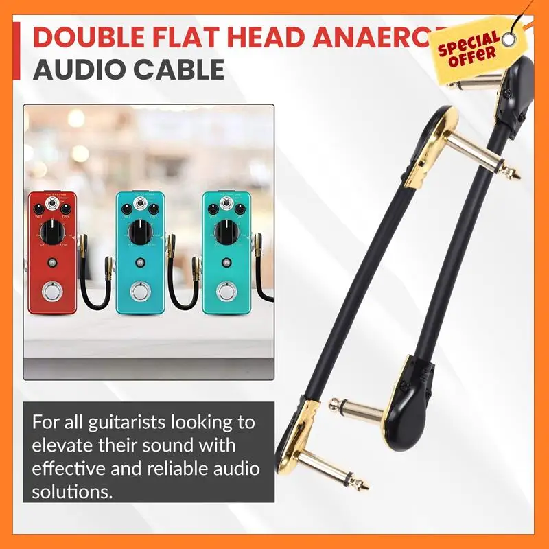 

AD08-Guitar Line Effect Device Connects Wire Anaerobic Audio Line Instrument Jack Plug 15CM