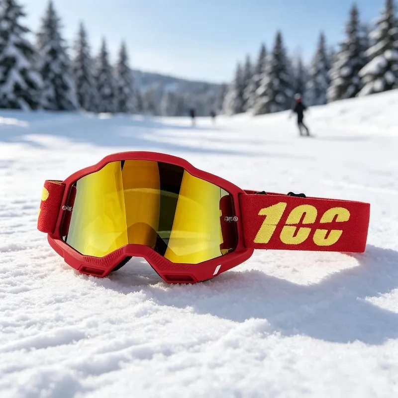 Outdoor Windproof Dustproof Moto Goggles, Unisex Motorcycle Sunglasses for MTB ATV Skiing Cycling Off-Road Sports Eye Protection
