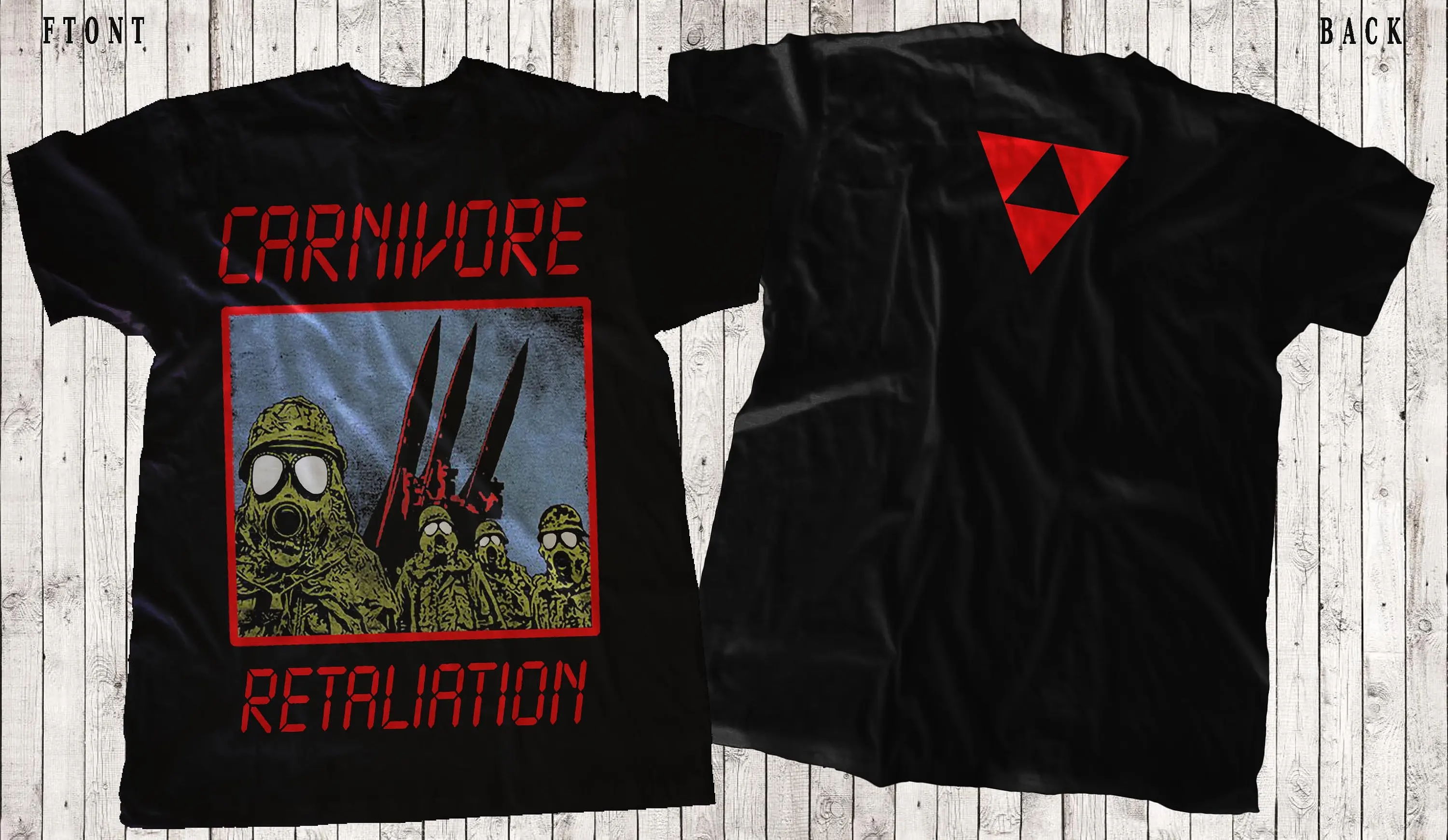 New Dtg/dtf Printed T-shirt CARNIVORE Retaliation Size