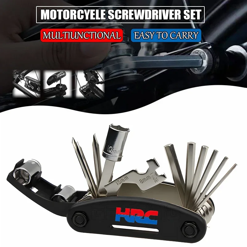 For Cbr250r Xrv750 Cbr600rr Hrc Forza Monkey 125 Accessories Motorcycle CNC Portable Tool Repair Screwdriver Set