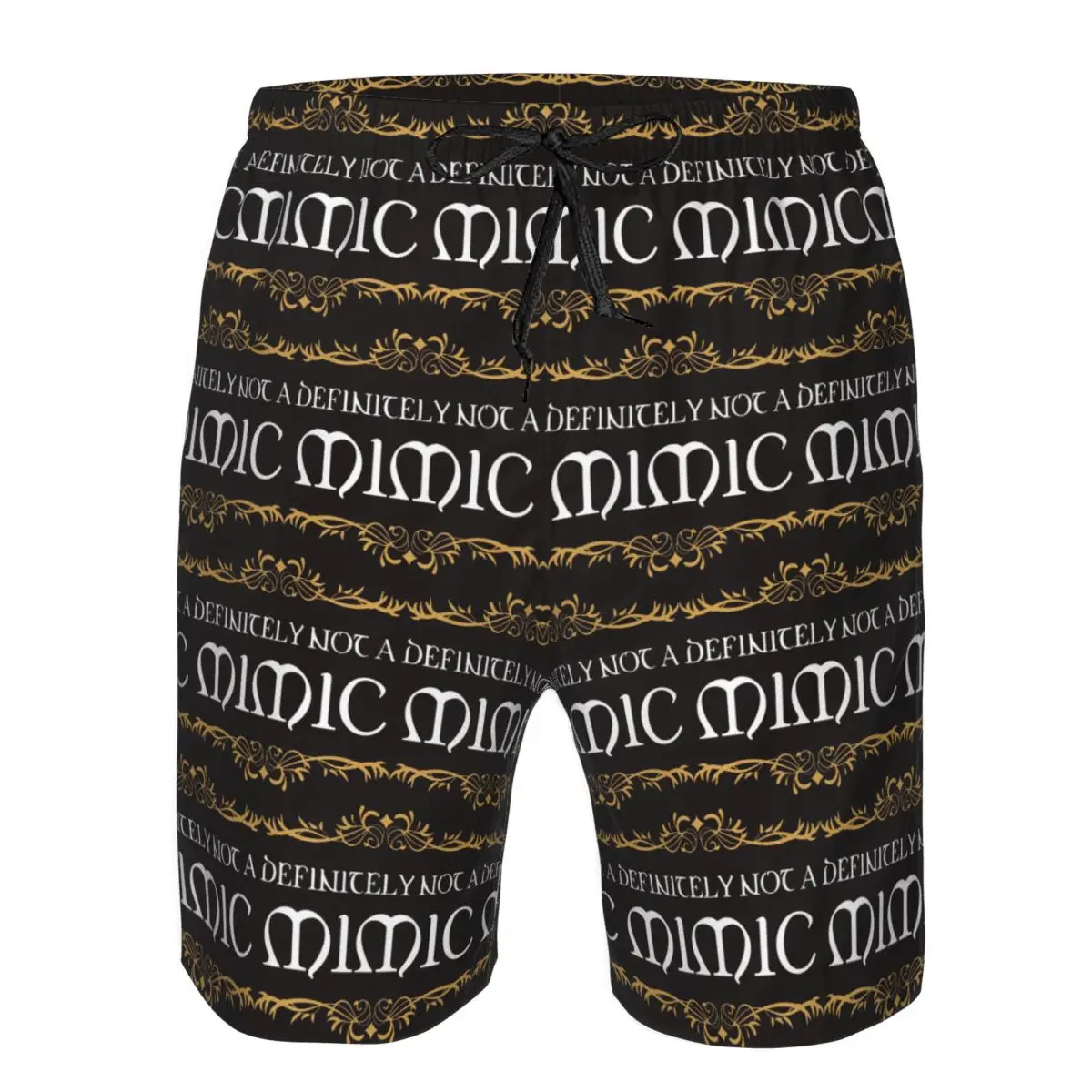 Definitely Not A Mimic Dnd Game Trunks Beach Board Shorts Casual Quick Dry Swim Summer Men Pants