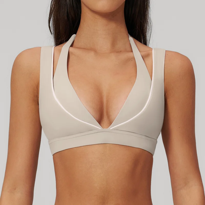 Women's Lingerie Color-blocking Yoga Underwear Sportswear Woman Gym Outdoor Sports Bra With Beauty Back Women's Fitness Top image 4