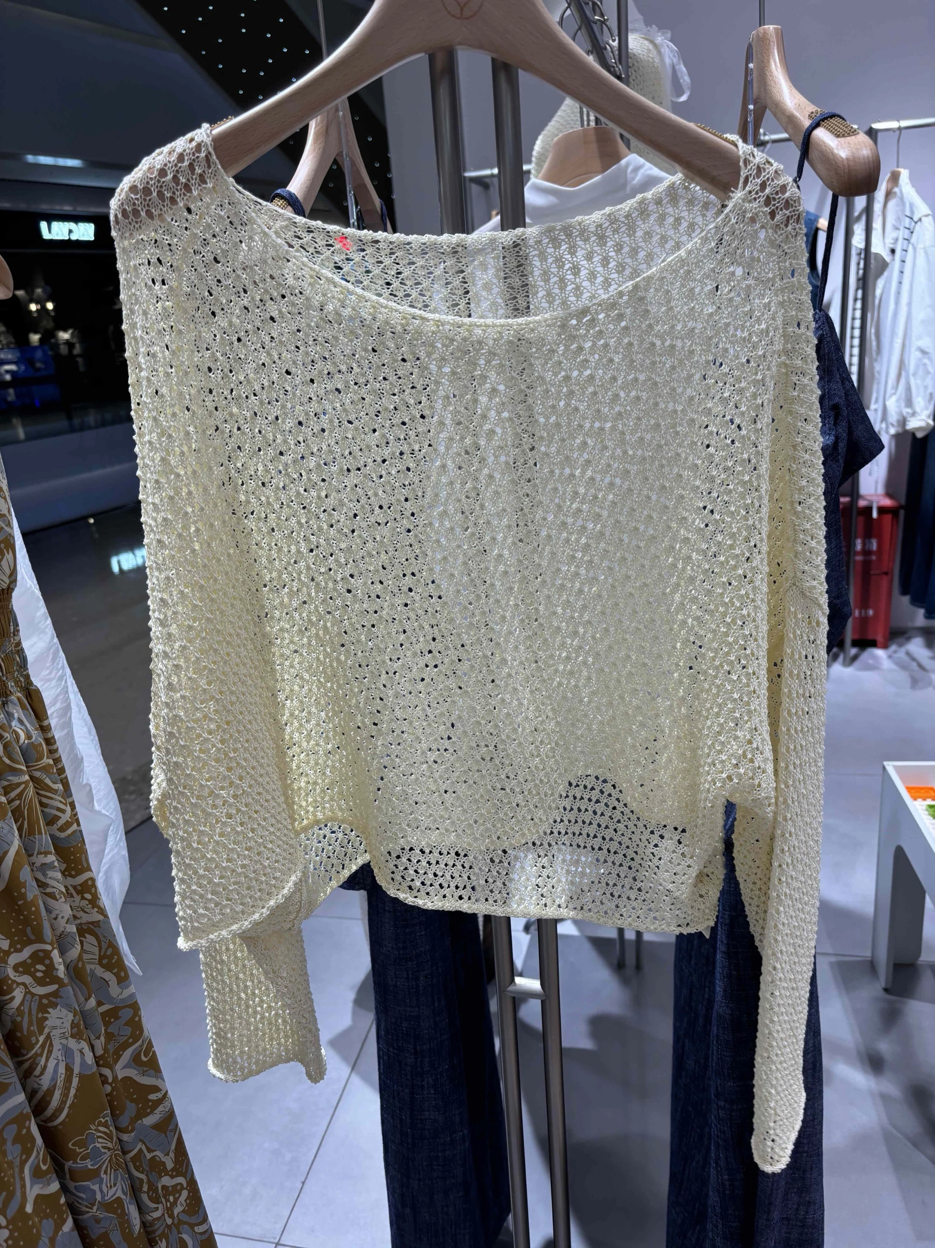 

Женский круглый вязаный свитер Ne Long Sve с вырезом, осень 2023, модное полиэфирное волокно, повседневный слэ