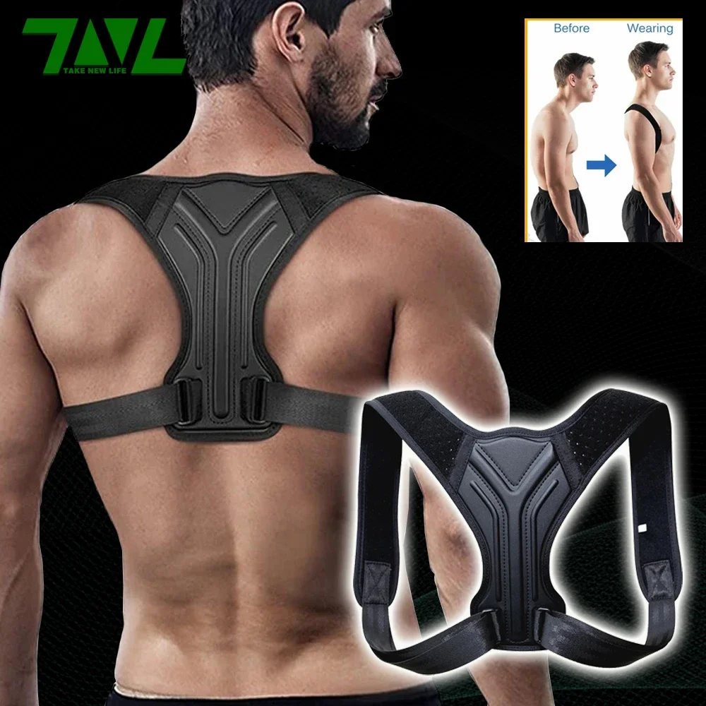 【Hot】Back Shoulder Posture Corrector Belt Adjustable Clavicle Spine Support Reshape Body Office Sport Upper Back Neck Brace