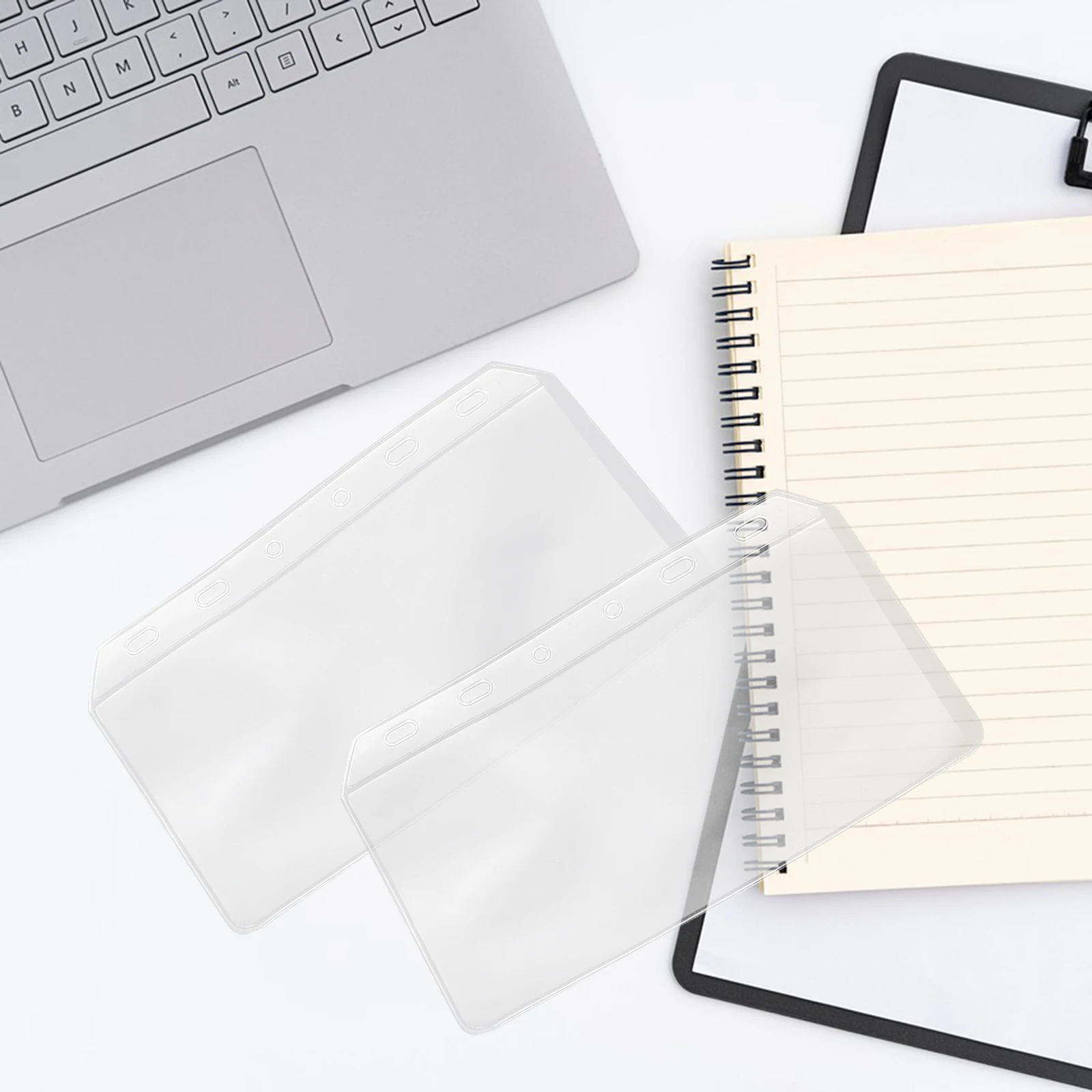 

5pcs A7 Single Grid Binder Pocket Pouch 6 Documents Bag Zipper Storage Notebook Folder Loose Leaf Bags File ganizer