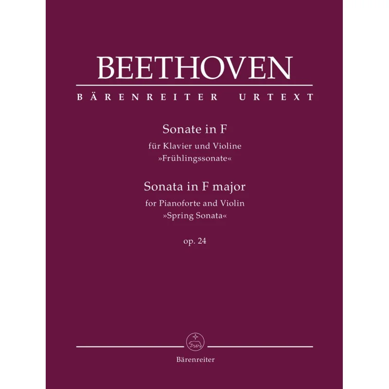 

Соната для фортепиано и скрипки F Major Op 24, пружинная Sonata Barenreiter Barenreiter 9790006568505, книга