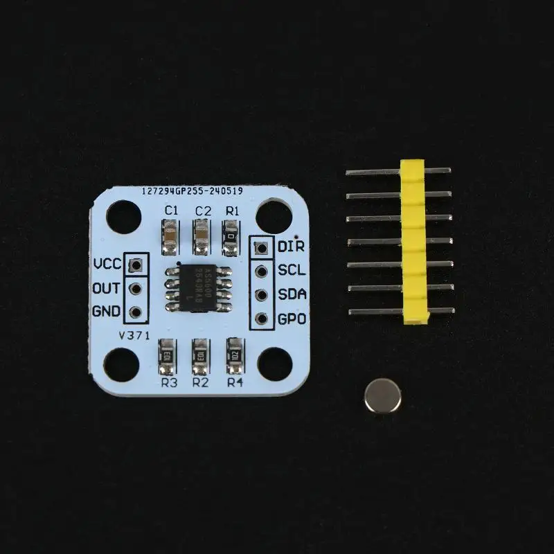 【K】1/2/3Pcs AS5600 Magnetic Encoder 12bit High Precision Angle Measurement Sensor Module Magnetic Induction