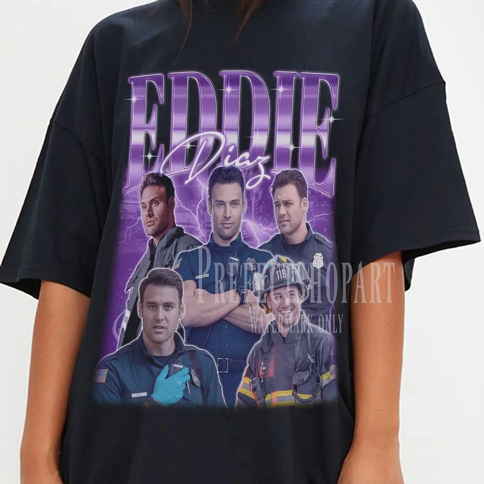 EDDIE DIAZ Vintage T Shirt Homage Fan Retro 90s Sweater Merch  vintage Washed Breathable fashion Comfortable Stylish Casual