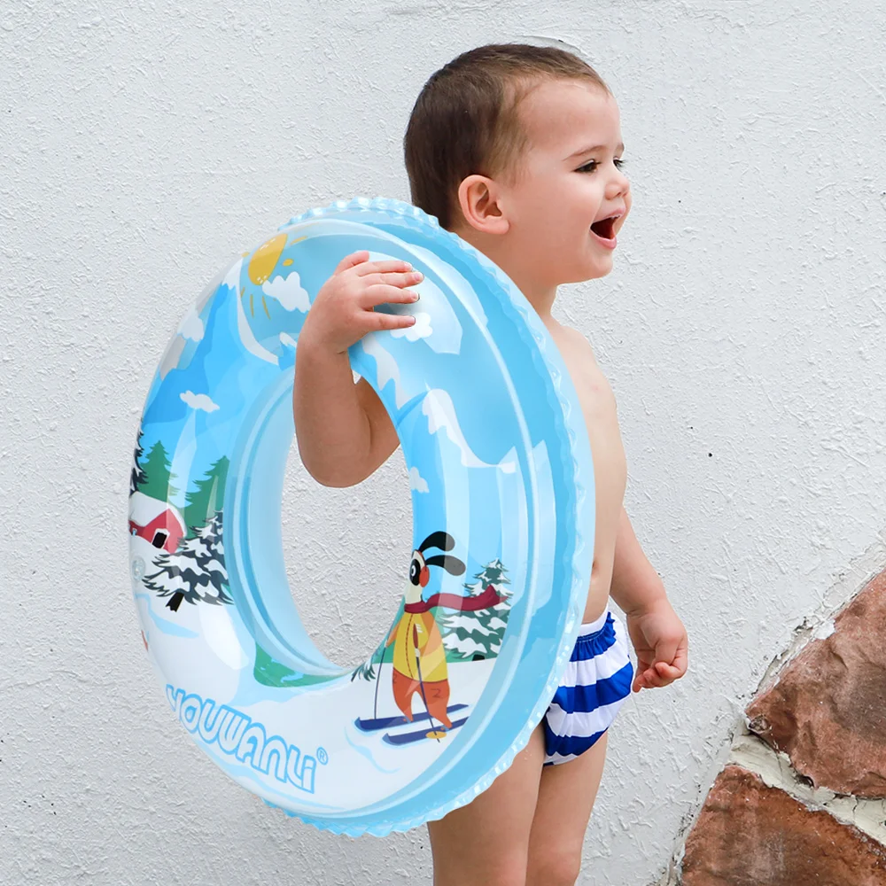 Swimbobo-Anillo de natación de dibujos animados para bebé, flotador inflable para las axilas, piscina para niños, juguetes para deportes acuáticos de verano