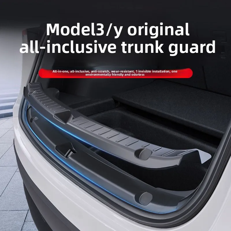 

For Tesla New Model Y LAUNCH 2025 Juniper 2025+ Trunk Threshold Strip TPE Anti Scratch Protection Lid