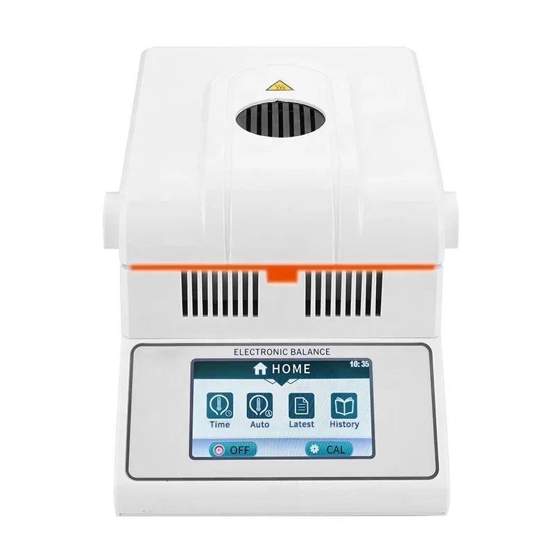 0.001g Grain Moisture Tester  Medical Food Halogen Light Laboratory Solid Moisture Analyzer with touch screen