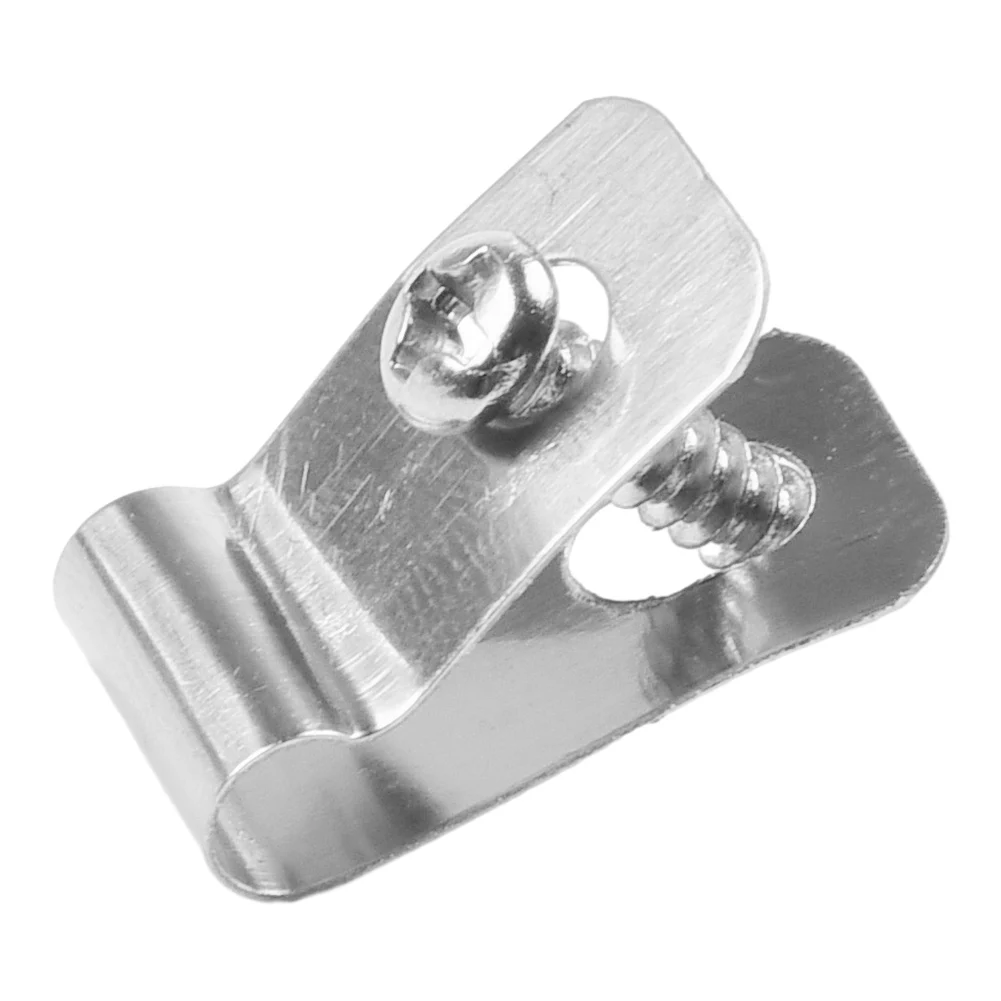 

100/200 шт. зажимов для проволоки, крепежных клипс для сельскохозяйственных ограждений с винтами, садовые крепления из нержавеющей стали