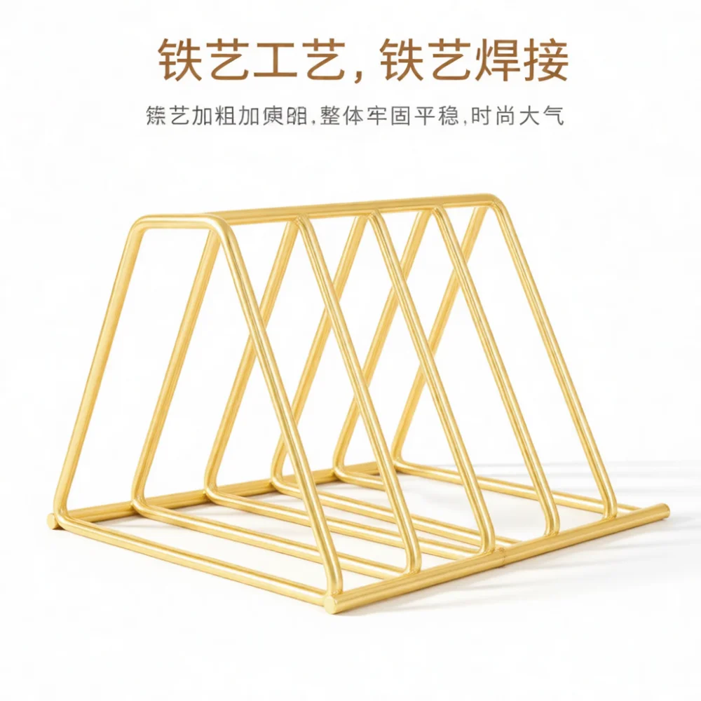 Iron File Storage Rack Metal Desk Book Organizer Office Shelf Modern Desktop Document Holder Magazine Stand Unit