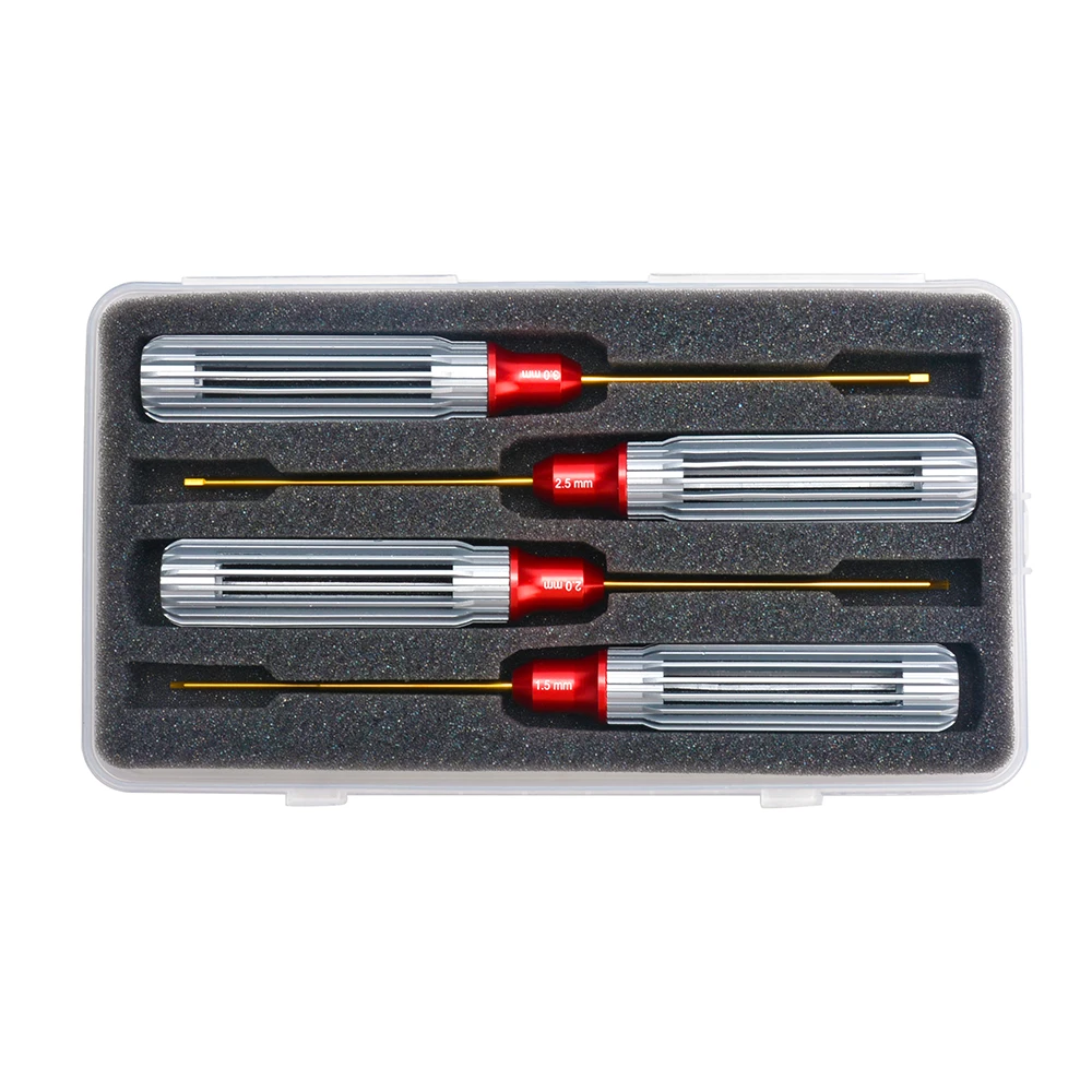 4 pz 1.5mm 2.0mm 2.5mm 3.0mm cacciavite esagonale Set cacciavite in titanio chiave per FPV Racing Drone RC Quadcopter elicottero