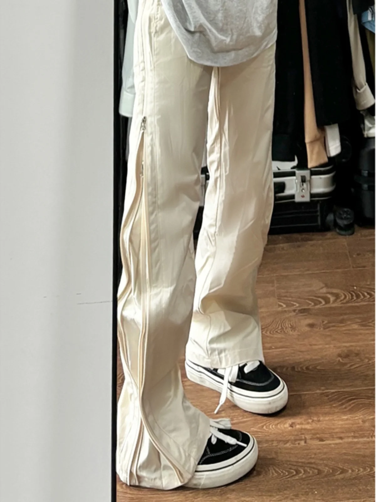 

American Sle Zipper Outdoor Sports Waterproof Hiking Pants Men's Summer Straight Leg Mountain Climbing Trousers