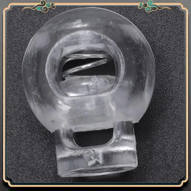 

Premium 150 Pcs Clear Plastic 5Mm One Hole Cord Stoppers Cord Lock Cord Lock Stopper