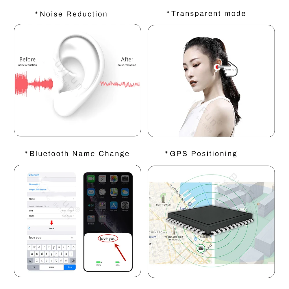 2026 A3 For New Pro 3 ANC TWS Wireless Bluetooth Earphones Pro 3 Cancellation Headset Cancellation Earbuds for iOS Android view 5