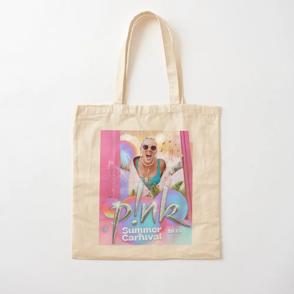 

2023 pink summer tour carnivale Classic T-Shirt Tote Bag personalized tote shopping bag Women's shopper bag Canvas Tote