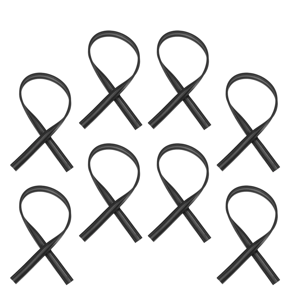 

8pcs Windshield Wiper Rubber Refill Black 65 cm Universal Car Rear Wiper Blades Smooth Cleaning Easy Installation