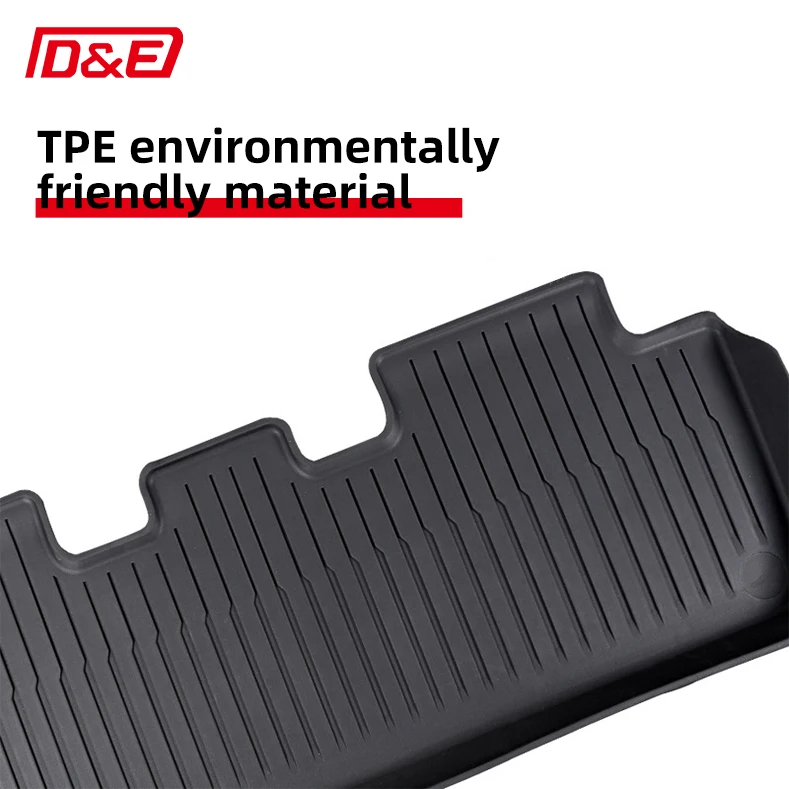 High Quality TSL398-1 Black Carpet Car Mats Injection Molding for Tesla Model Y Trunk Car Floor