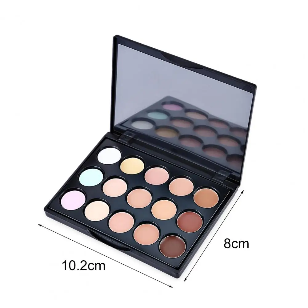 15 Colors Concealer Mild Whitening Skin Natural Contouring Waterproof Makeup Kit Cream Based Concealer Palette for Female