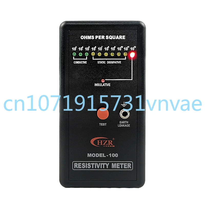 

Electrostatic Resistance Meter Model-100 Anti-Static Surface Resistance Test Instrument Impedance Meter DS Resistance Detection