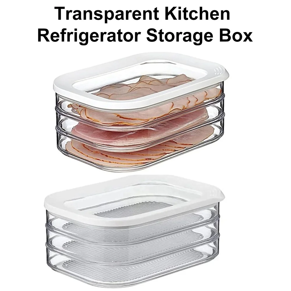 

Large Single-Layer Fresh-Keeping Box Storage Box Airtight Lid Dishwasher Crisper Refrigerator Special Storage Box With Cover