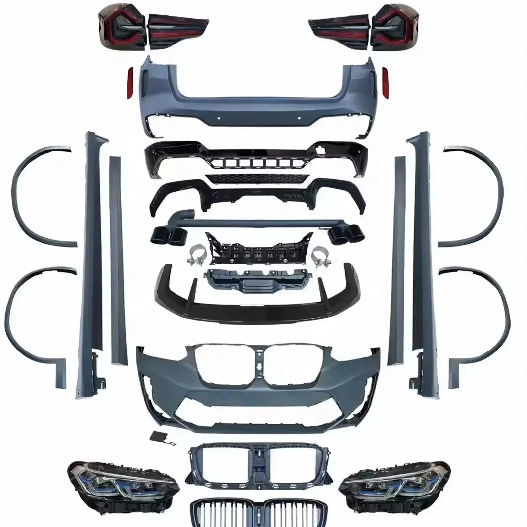 Upgrade To X3M F97 LCI Style Bodykit Body Kit Sets with Headlamp and Taillamp Plug and Play for  X3 F25 Car Parts 2009-2017