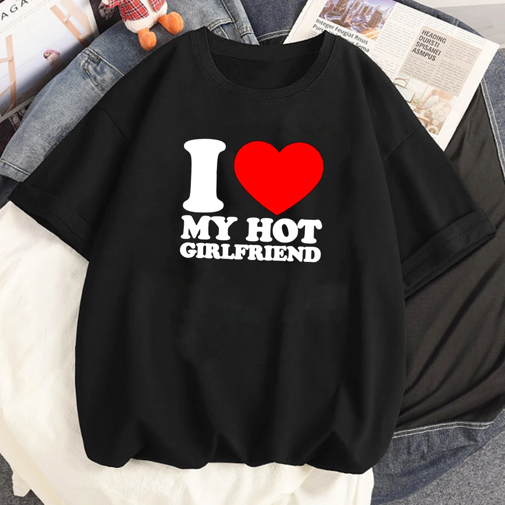 i Love My Girlfriend t shirt women manga tshirt female graphic Japanese funny clothing