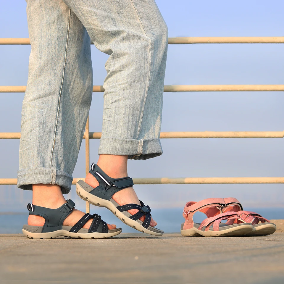 Sandálias femininas de salto plano edição especial, sapatos femininos, dedo do pé aberto, ao ar livre, praia, casual, antiderrapante, leve, verão,