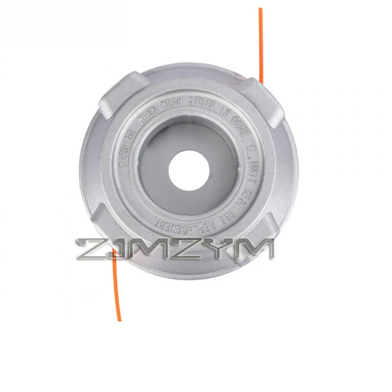 Aluminum Alloy Grass Trimmer Head Bump Feed Nylon Spool Brush Cutter Head No Disassembly Needed for Lawn Mower Garden Weed