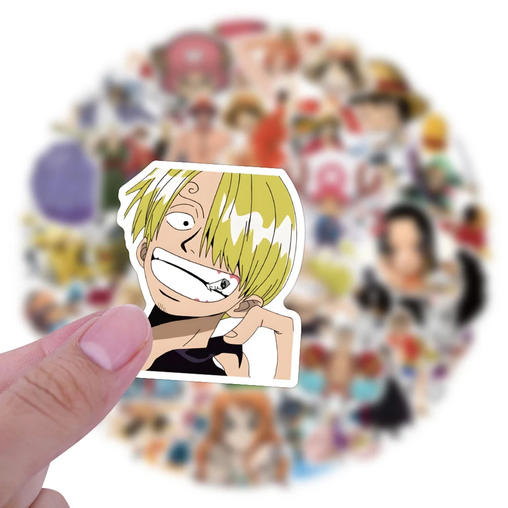 10/30/50pcs Classic Japan Anime ONE PIECE Stickers Luffy Nami Zoro Cartoon Decals Phone Laptop Car Graffiti Sticker for Kids Toy