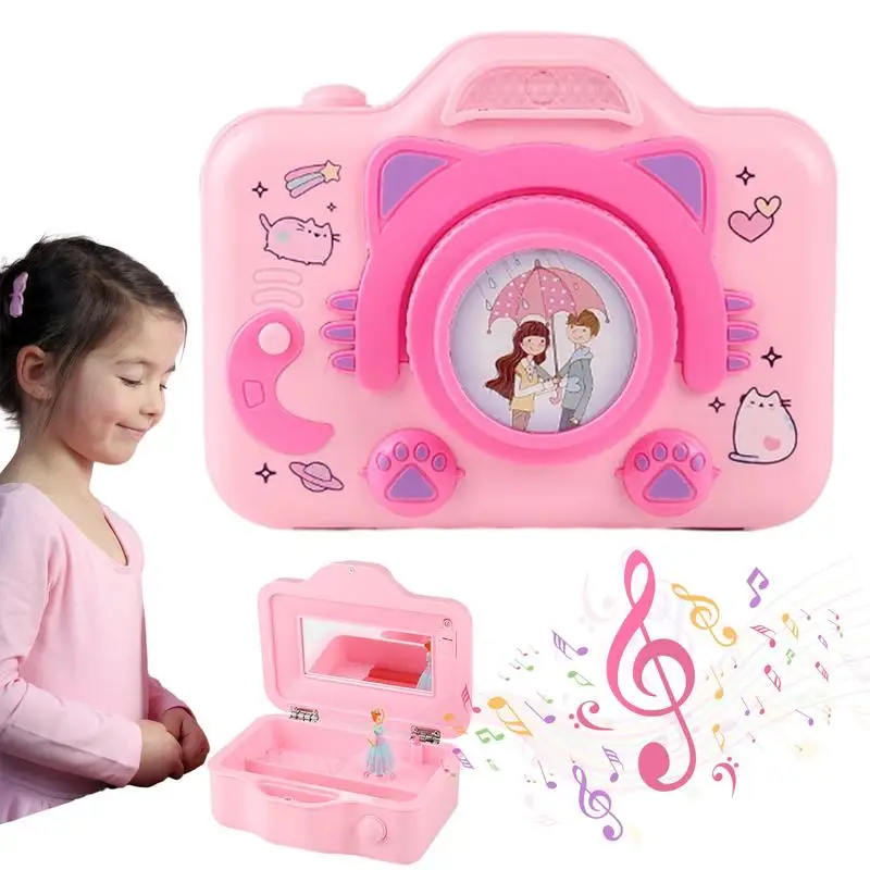 Giocattolo per fotocamera per ragazze flessibile per bambini giocattoli per fotocamera per bambini giocattoli per stelo in età prescolare proiettore con proiettore per carillon fotocamera per diapositive giocattolo