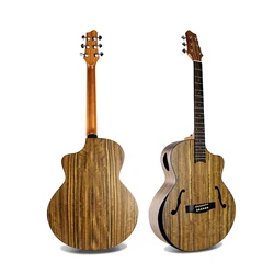 Full Hand Made Wooden Acoustic Guitar, Jazz Style, 41 Inch, Essential Color, 6 Strings, Folk, Super Beauty, High Quality