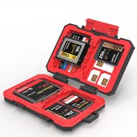 Camera SD Card Box Microsd Holder Storage Waterproof Anti-Shock Memory Cards Cases for SD TF CF SIM Card Photography Accessories