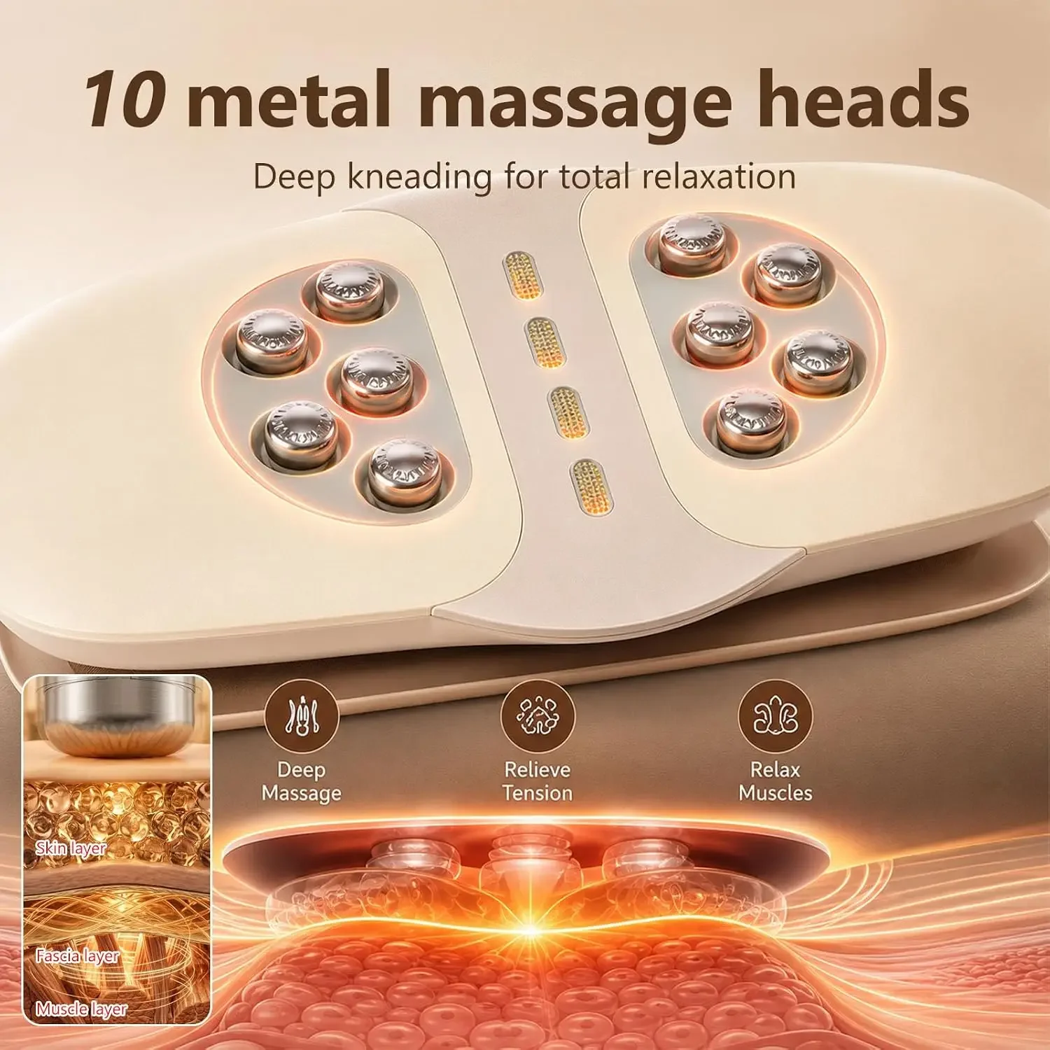 EMS Electric Waist Massager Spine Back Lumbar Traction Device Airbag Support Metal Vibration Kneading Relax Muscles Body Care view 2