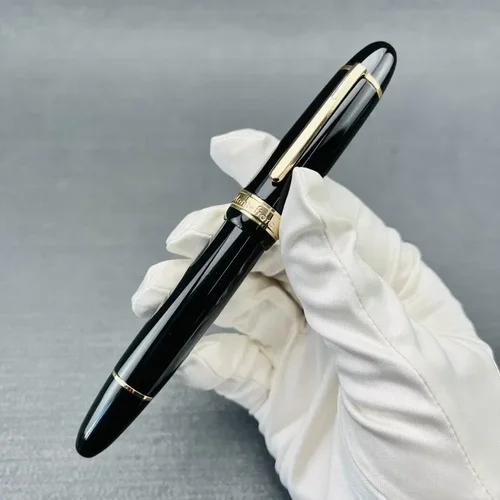 Imagen 1 del producto Bolígrafo de Metal y latón de diseño alemán Montefiore de lujo, bolígrafo Rollerball de repuesto Schmidt negro de 0,5-0,6mm, papelería para escribir