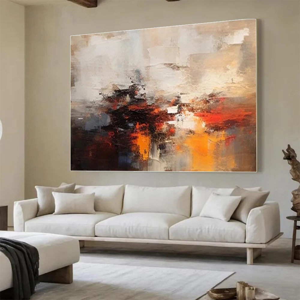 Large Size 100% Hand Painted Abstract Oil Painting On Canvas Picture Decoration Living Room Wall Art Paint Decor Home Mural Trim