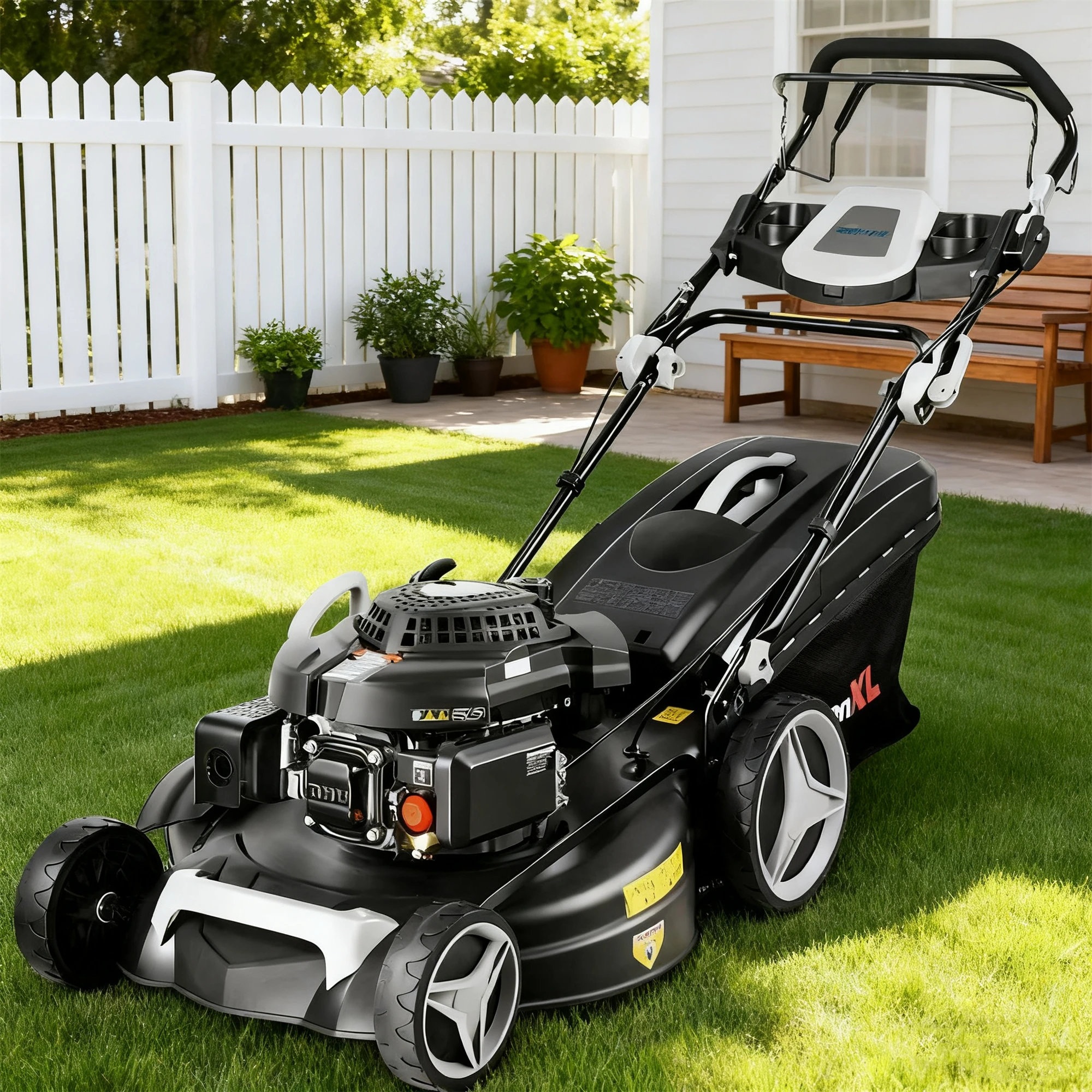 Sturdy and sharp Four-stroke Hand-pushed Self-propelled Lawn Mower Garden Lawn Greening Weeding Machine Lawn Mower