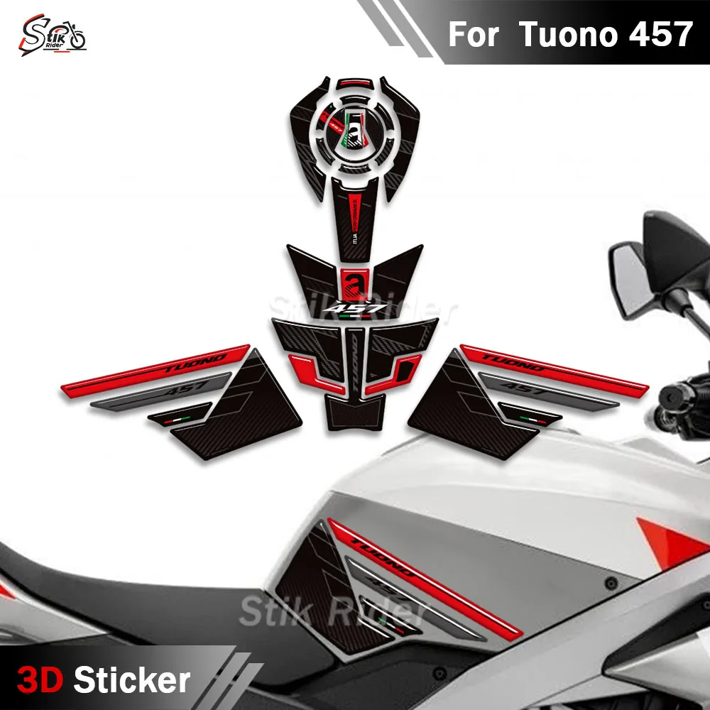 

Для Aprilia Tuono 457 2025 2026 мотоциклетная защитная накладка на бак 3D велосипедная крышка ручки комплект газового топлива наколенники наклейки