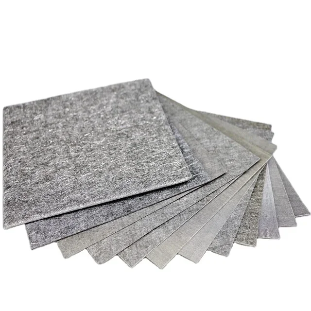 stainless steel 316I pure nickel titanium metal fiber sintered felt filter for waste gas filter