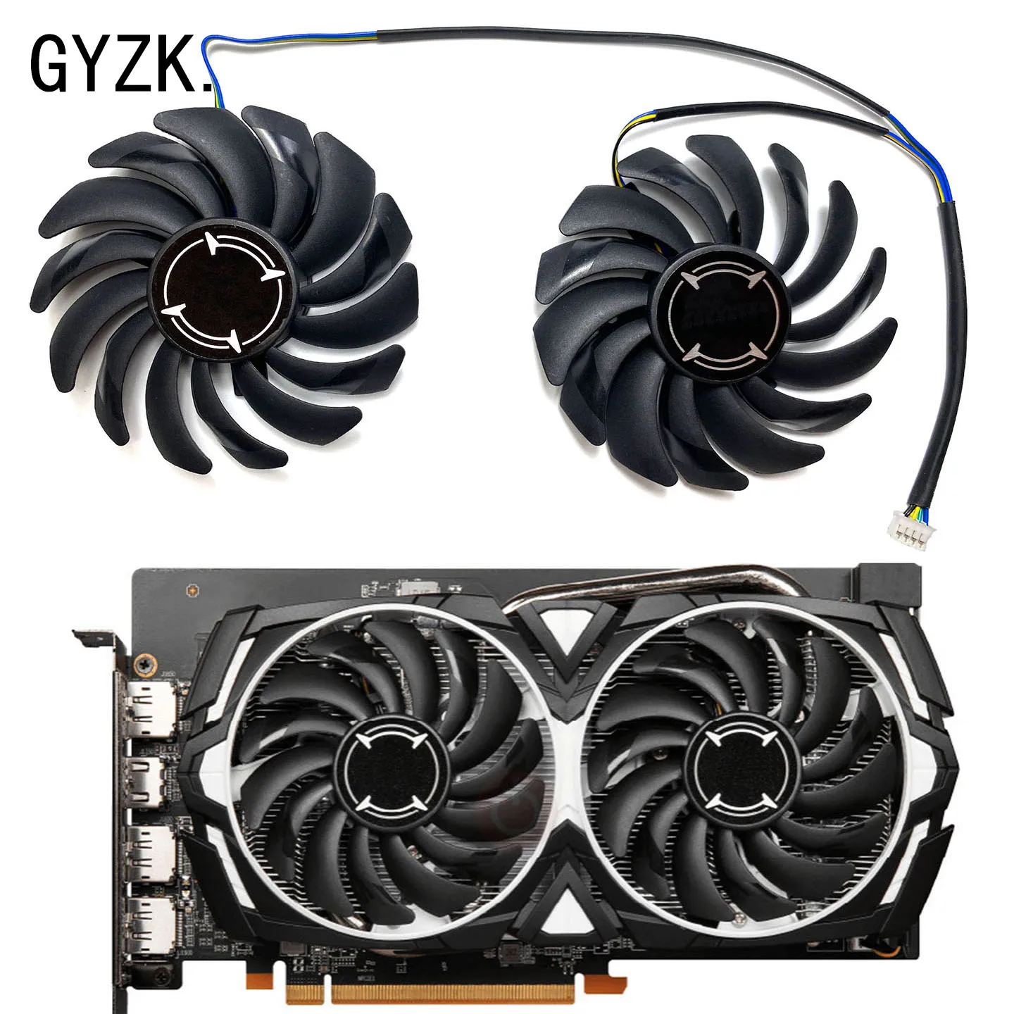 PLD09210S12HH para ventilador de repuesto de tarjeta gráfica MSI RX6600 ARMOR V1 PLD09210S12HH