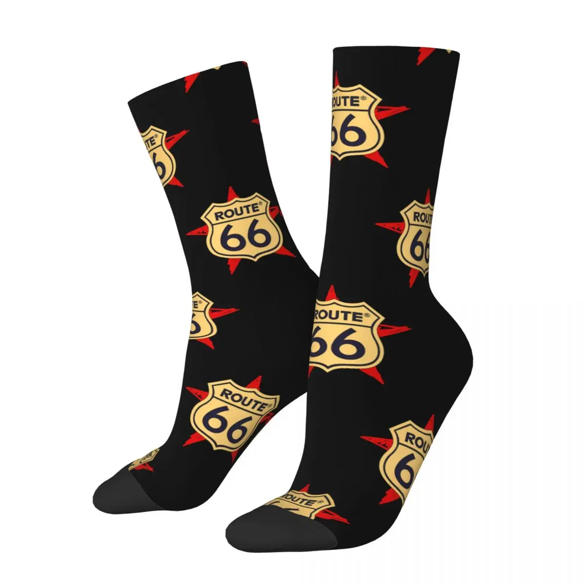 Historic Route 66 Socks Sports 3D Print Boy Girls Mid-calf Sock